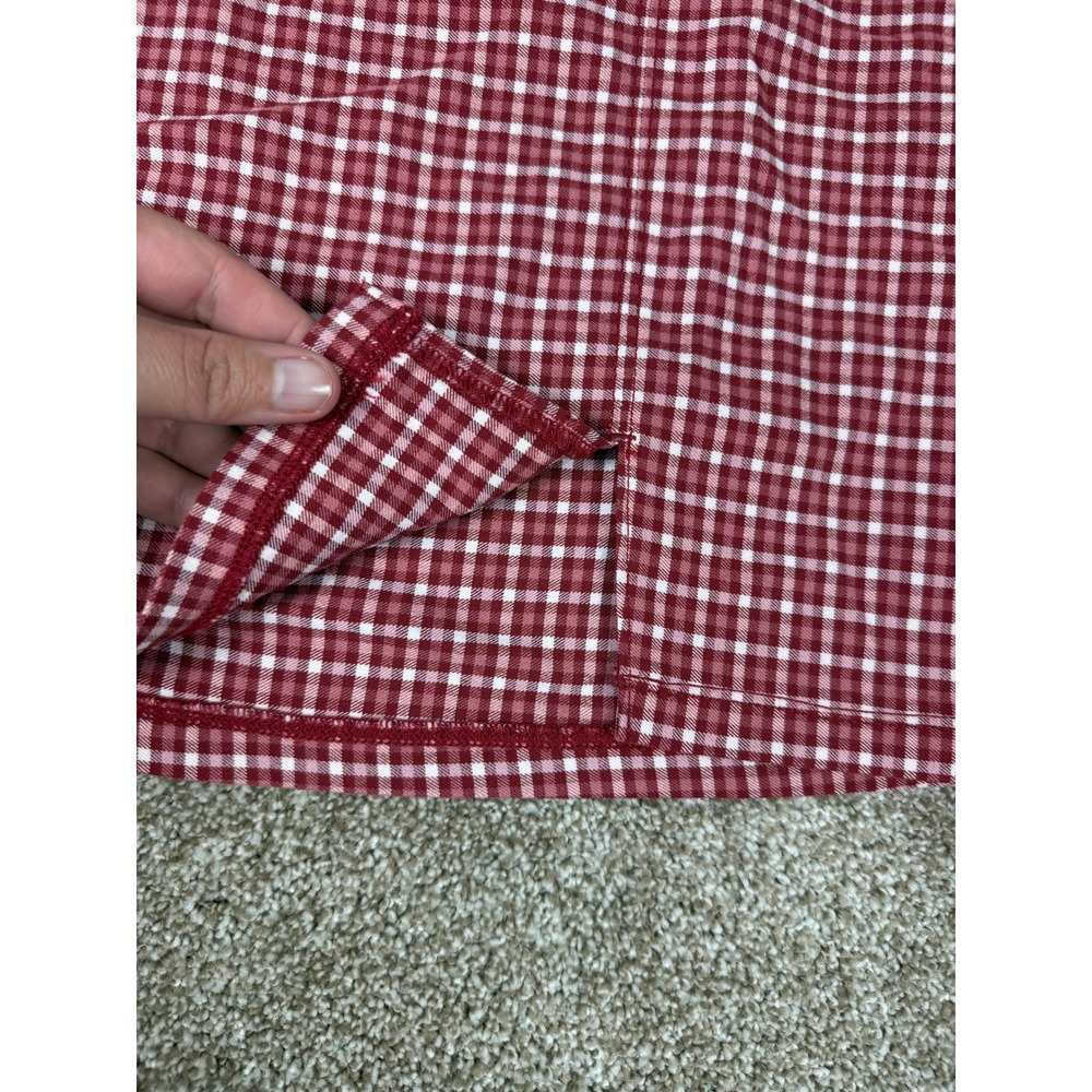 Y2K Hollister Red Gingham Skirt Ultra High Rise Mini M Preppy Schoolgirl 90s Med - Picture 5 of 9